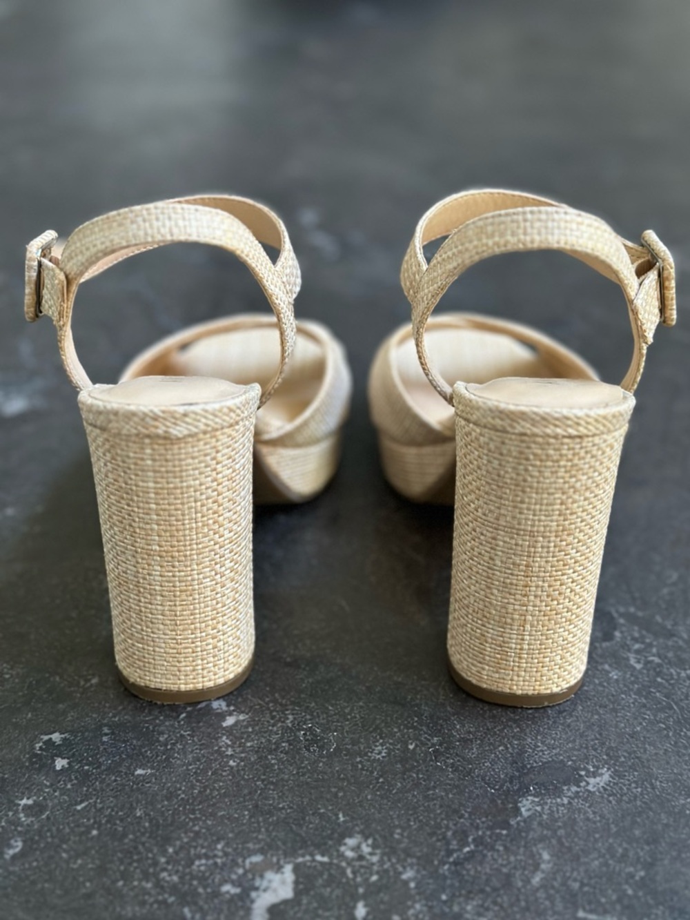 Anne Klein Platform Block Heel Sandals - Picture 3 of 8